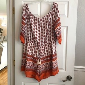 Off the shoulder Romper